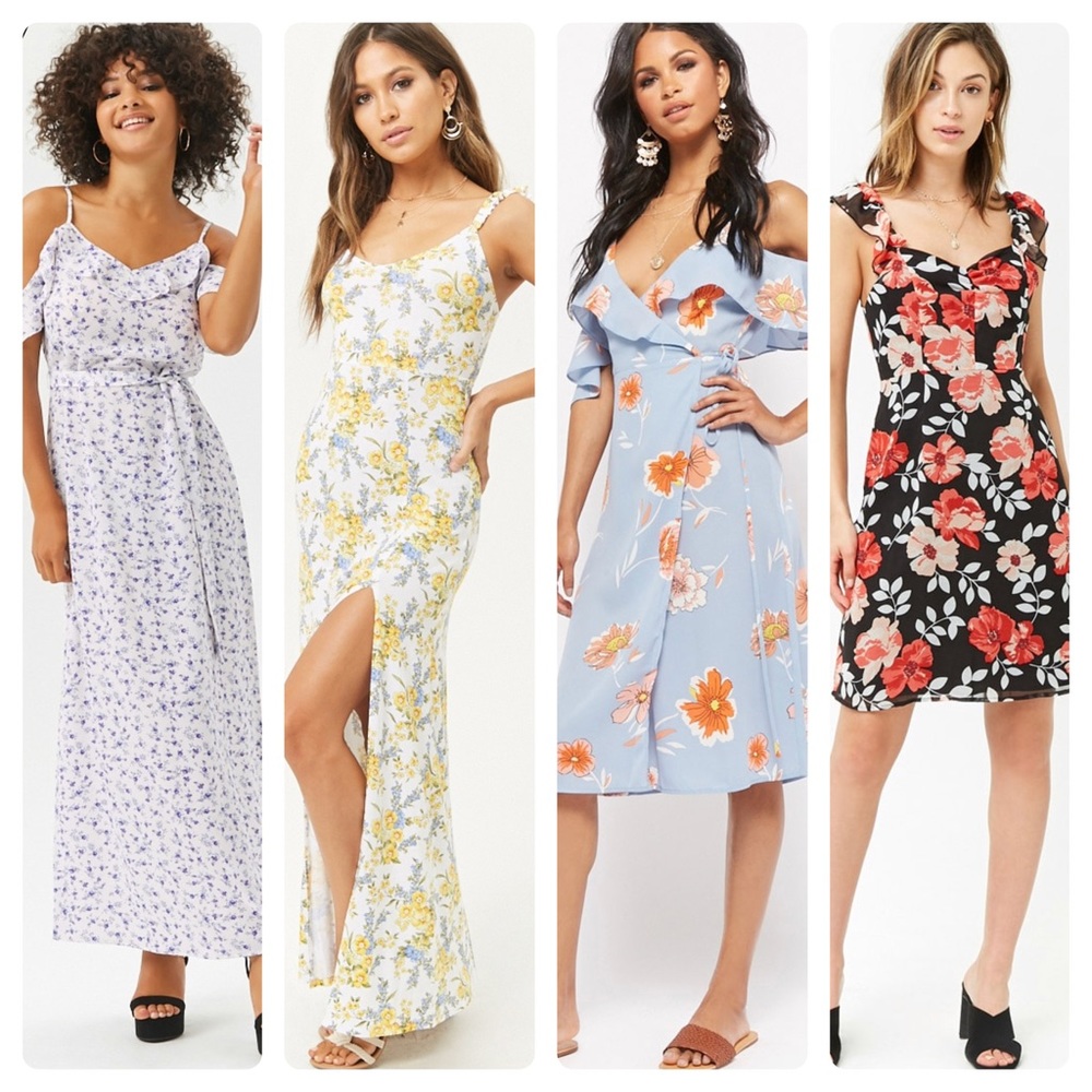 4-Pack Small Forever 21 Summer Dresses NWT